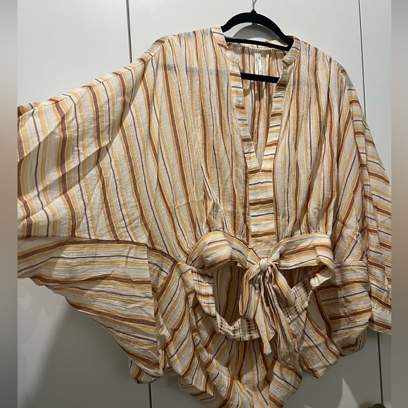 Anthropologie Batwing Striped Blouse - Picture 4 of 7